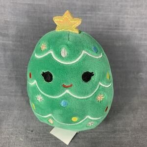 Squishmallow Leama 4" Christmas Tree Plush Ornament Toy